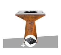 Brasero Artiss G1 Basic Corten + Housse De Protection Multicolore