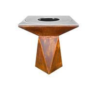 Brasero Artiss G1 Corten Plaque De Cuisson Acier Inoxydable Alimentaire Multicolore