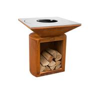 Brasero Artiss G2 Corten Plaque Acier Carbone Multicolore