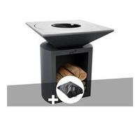 Brasero Artiss G2 Graphite plaque de cuisson acier inoxydable alimentaire + housse de protection