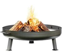 Brasero Bonn ? 80 cm - avec orifice de vidange pour l'eau - Braseros pour le jardin, la terrasse et le balcon, tonneau à feu et foyer, grande cheminée d'extérieur pour le jardin