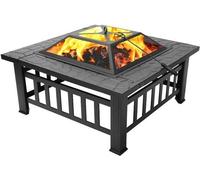 Brasero carré pour jardin ou terrasse