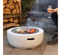 Brasero de jardin 2 en 1 - BBQ et chauffe terrasse