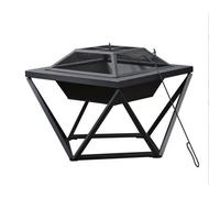 Teamson Home Jardin Brasero à Bois, Foyer pour Extérieur avec Couvercle