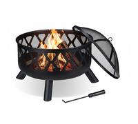 relaxdays 10032690_0 relaxdays Feuerschale schwarz 62,0 cm