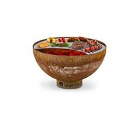 Braséro de jardin - Braséro Savage - Foyer de terrasse - Grille barbecue Ø60cm - Braséro 2 en 1 - Charbon ou bois - Rouille