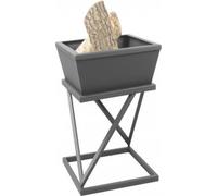 Brasero de jardin carré LASY 60x60 cm en acier
