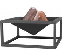 Brasero de jardin carré SQUARE 70 cm en acier