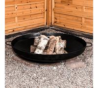Brasero de jardin Kumpel avec fond bombé et poignées Ø 79 cm Madrid Köhko pour feu de jardin et jardinière 41002