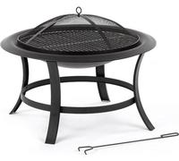 Brasero Fieldmann FZG 1025, 74 cm, Grille Chromée, Couvercle Maille