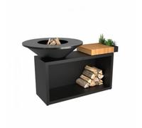 Brasero OFYR Island Black 100 Teak Wood OI3B100W