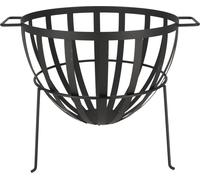 Braséro/panier Demi Sphère - Métal Noir - 61,1 x 50,1 x H 47,8 cm