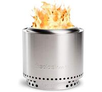 Brasero "Ranger" 1.0 - Cheminée d'extérieur en acier inoxydable, avec base stable et sans fumée - Brasero portable pour terrasse, jardin - Tonneau à feu, four à bois, panier à feu - Diamètre : 38 cm,
