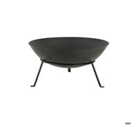 Brasero rond en métal sur pied 49,5 x 24,5 cm