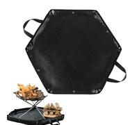 Brasero Tapis Pour Sous Feu Foyer - Double Face Silicone S L | Hexagonal Ignifuge Barbecue Bâche | Chaleur Résistant Braise Protecteur Pour Fumoir Gril Patio Terrasse Pelouse Camping Extérieur Sécurit