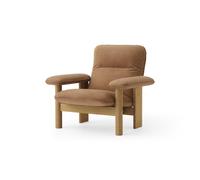 Audo Copenhagen Fauteuil Brasilia Oiled oak-Dunes camel leather 21004