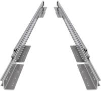BRASOM Glissières de tiroir - 2 pièces, 800 mm, tiroir à charge lourde 250 kg, 32 pouces, avec montage au sol et supports de tiroir, système de glissières de tiroir Heavy Duty, roulement à billes