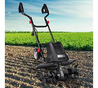 BRAST motobineuse électrique - puissante: 1200 Watt 40cm largeur, 22 cm profondeur de travail - 6 fraises -3 MOD diff. puiss.- sécure - ergonomique - 400 trs/min - motoculteur électrique, filaire