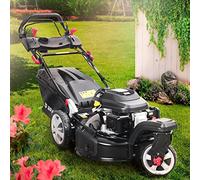 BRAST tondeuse thermique 3 roues TRIKE SPEED 224cc 53cm autotractée vitesse d'entraînement triple réglable mulching 4en1 capot en tôle en acier 60l - tondeuse tractée moteur 4 temps reglable