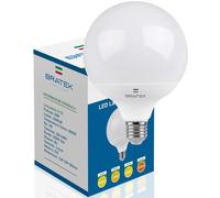 Bratek 1 ampoule LED E27 lumière froide 6500 K 20 W 2045 Lumens - Ampoule Globe LED E27 Grande G125 - Lampe Globe équivalent 175 W à incandescence ou 150 W Halogène