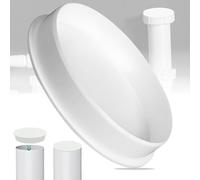 Brateuanoii Couvercle De Tuyau De Ventilation,110 mm, Bouchon De Blocage Intérieur En PVC, Bouchon d'Obturation, DN100, Plastique Asa Résistant Aux Uv, Insertion Facile Et Pratique(Blanc, 110mm)