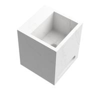 BRAUER Nova lave-mains suspendu 25 in ixation aveugle avec 0 trous de robinet aspect marbre Calacatta Gold FO-NO250CG