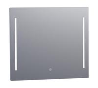 BRAUER Pyrite miroir - 80x70cm - rectangulaire - avec éclairage LED direct avec fonction de gradation et commande tactile SP-PY80RH