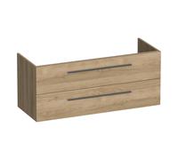 BRAUER Trust meuble sous-lavabo 120 sans poignées rapportées 2 tiroirs softclose et 2 découpes pour siphon - Sunlit OK-TR120-2SL