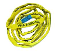 Braun 30101RS Câble de traction avec gaine en polyester capacité de charge 3 000 kg Jaune 10 m