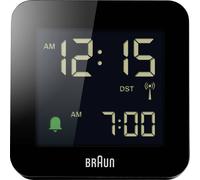 Braun BC09B-DCF Réveil noir Heures de réveil 1 deux lignes