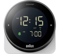 Braun BC24W-DCF radiopiloté(e) Réveil noir, blanc