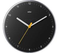 BRAUN BC26B - Horloge murale à quartz analogique, mouvement silencieux, 23 cm,
