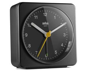 Braun Classic BC03 - Réveil - carré - quartz - bureau - noir