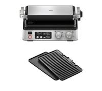 Grill multifonctions - BRAUN - Multi Grill 7 - 2000 W - 3 positions de chauffe - Noir/Acier