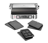 Braun MultiGrill9 CG9167, Grille Électrique à Contrôle Électronique, 2 Thermostats Indépendants, 3 Positions de Cuisson, Sonde Thermique, Fonction BOOST, Ensemble Plaques Grill+Lisses+Gaufres, 2200W