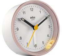 BRAUN Réveil à quartz BC12PW rose/blanc