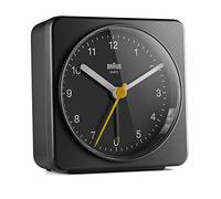 Braun Réveil Classic BC03 – carré, quartz, pour bureau – noir