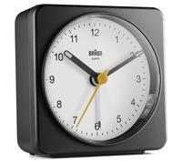Braun Réveil Analogique Classique Bc03 - Noir Et Blanc - L 7,8 Cm X H 7,8