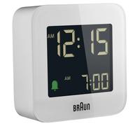 Braun Réveil De Voyage Numérique Lcd Bc08 - Blanc - L 5,8 Cm X H 5,8 Cm X BC08W