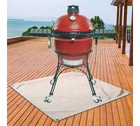 Brave Tour Tapis de protection rectangulaire pour brasero avec matériau ignifuge, tapis de grill ignifuge pour extérieur, terrasse, herbe contre les dommages causés par les hautes températures (99,8 x