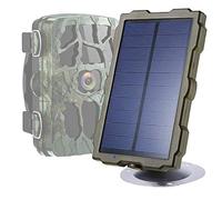 Braveking1 Caméras de Chasse Chargeur Solaire Panel DC 6V/1500mAh IP56 Étanche Extérieur Portable de Banque D'énergie Solaire Kit d'installation Inclus pour Cameras de Chasse et Piege Photographique