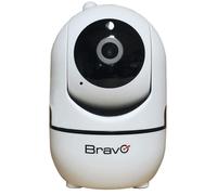 Bravo Nanà Pro : caméra IP WiFi motorisée d'intérieur, 1080p Full HD, champ de vision de 350°, vision nocturne, audio bidirectionnel