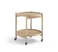 Brdr. Krüger Bølling Tray Table Ø50 Chêne avec Plaques de Placage