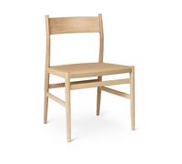 Brdr. Krüger Chaise Heritage assise tissée Cordon en papier de chêne huilé