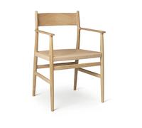 Brdr. Krüger Fauteuil Arv siège tissé Cordon en papier de chêne huilé