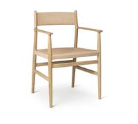 Brdr. Krüger Fauteuil Heritage dossier et assise tissés Cordon en papier de chêne huilé