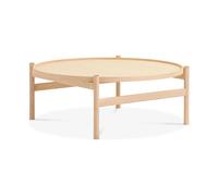 Brdr. Krüger Table basse HB Ø 100 cm Érable huilé blanchi