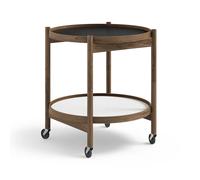 Brdr. Krüger Table roulante Bølling Tray Table model 50 base. structure en chêne huilé fumé