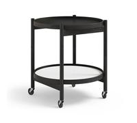 Brdr. Krüger Table roulante Bølling Tray Table model 50 base. structure en chêne laqué noir
