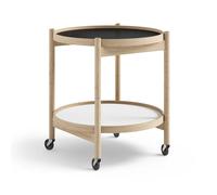 Brdr. Krüger Table roulante Bølling Tray Table model 50 base. structure en chêne non traité